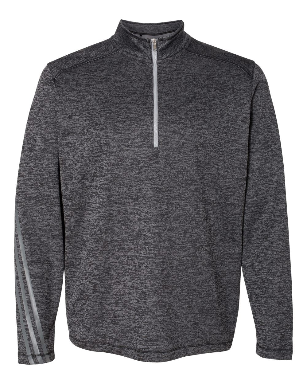 Adidas - Brushed Terry Heathered Quarter-Zip Pullover - A284