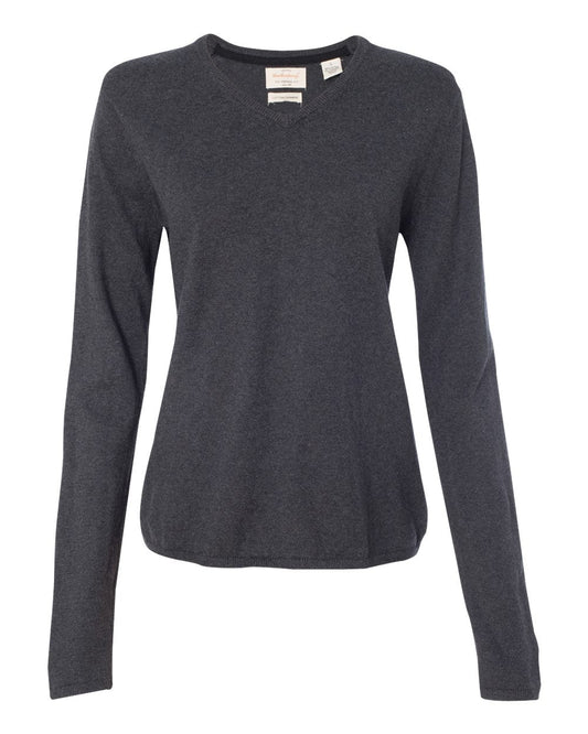 Weatherproof - Women's Vintage Cotton Cashmere V-Neck Sweater - W151363