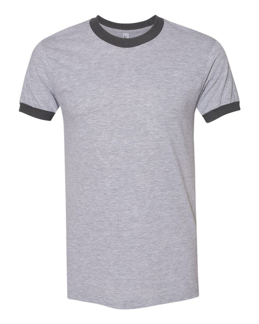 American Apparel - Unisex 50/50 Ringer Tee - BB410W