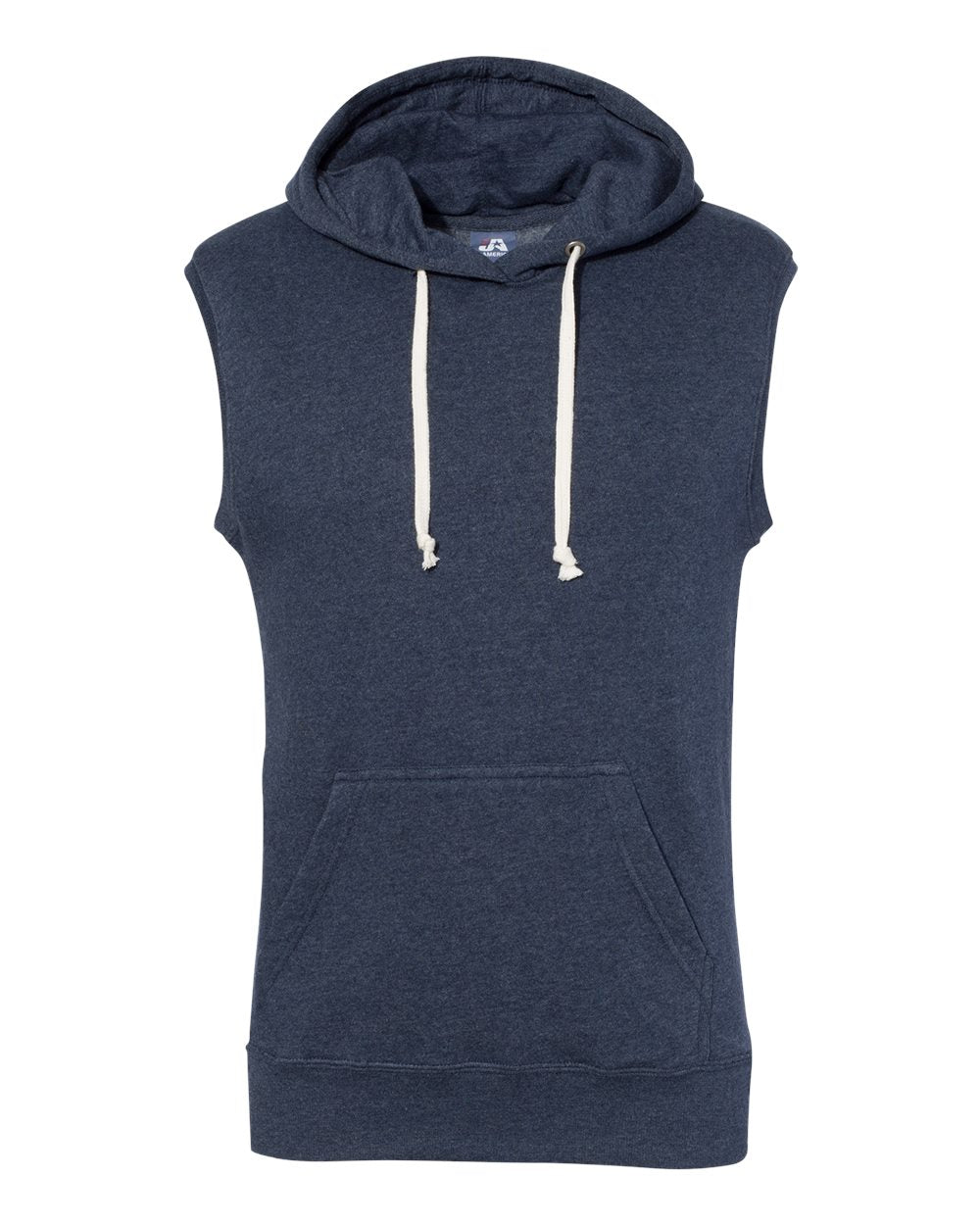 J. America - Triblend Sleeveless Hooded Sweatshirt - 8877