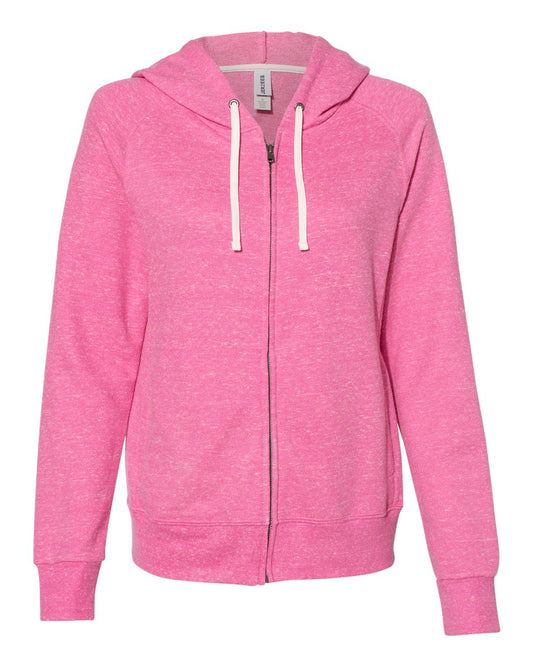 JERZEES - Women's Snow Heather French Terry Full-Zip Hooded Sweatshirt - 92WR