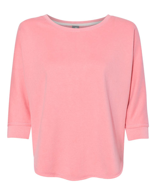 J. America - Women's Lounge Fleece Dolman Crewneck Sweatshirt - 8685