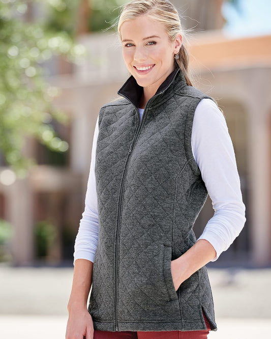 J. America - Women’s Quilted Full-Zip Vest - 8892