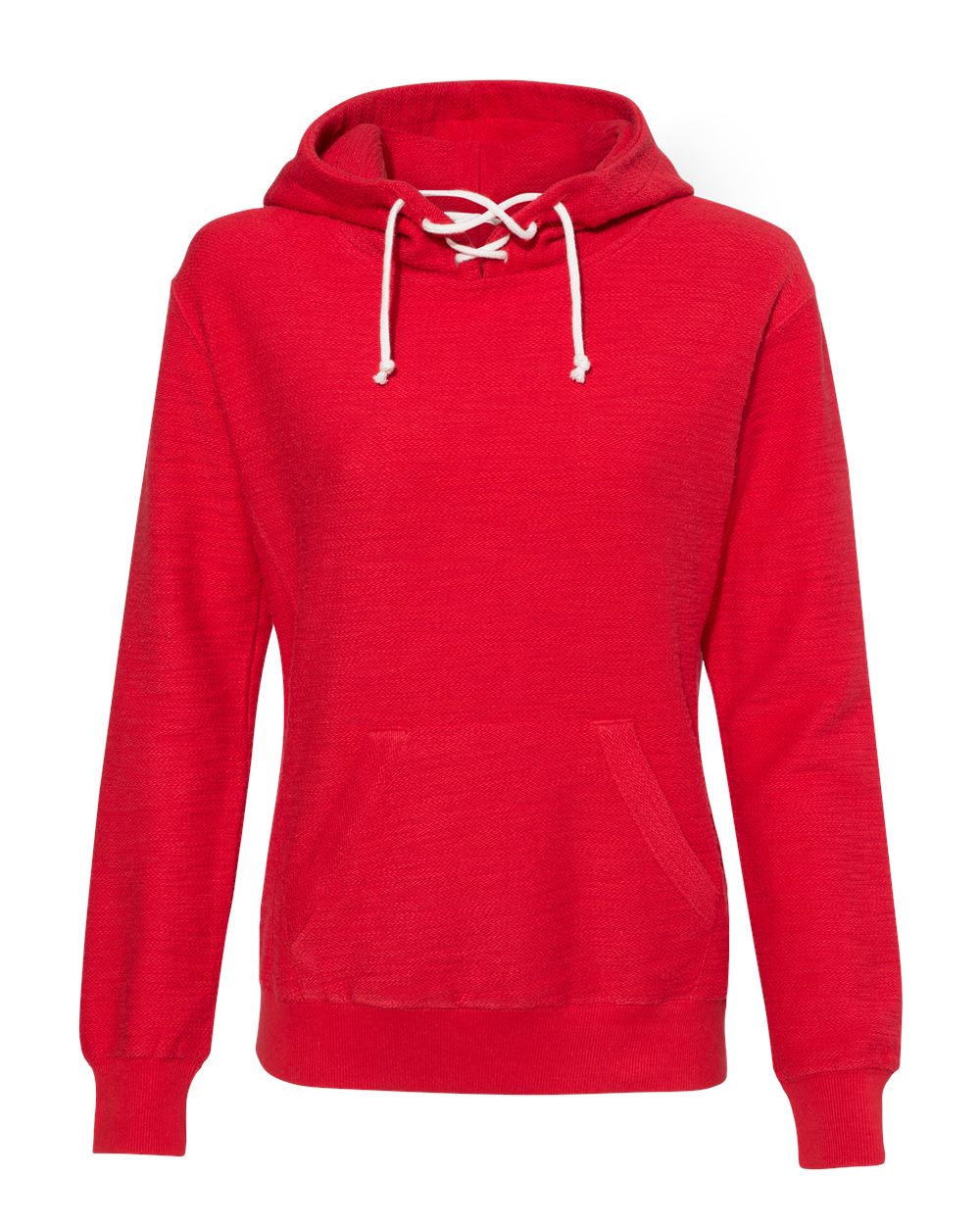 J. America - Women’s French Terry Sport Lace Scuba Hooded Pullover - 8694