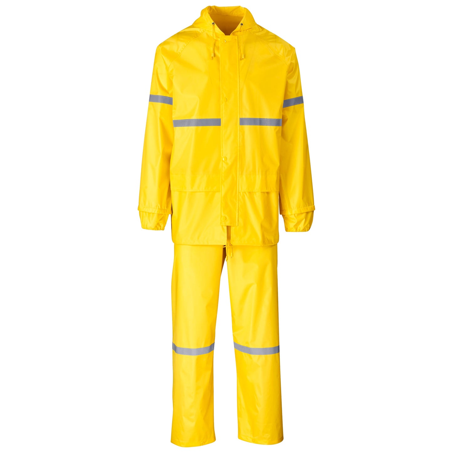 Outdoor Hi-Viz Reflective Polyester/PVC Rainsuit