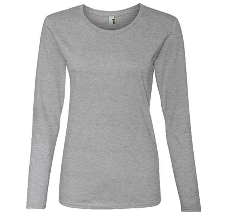 Customizable Anvil Ladies Lightweight Long Sleeve T-Shirt