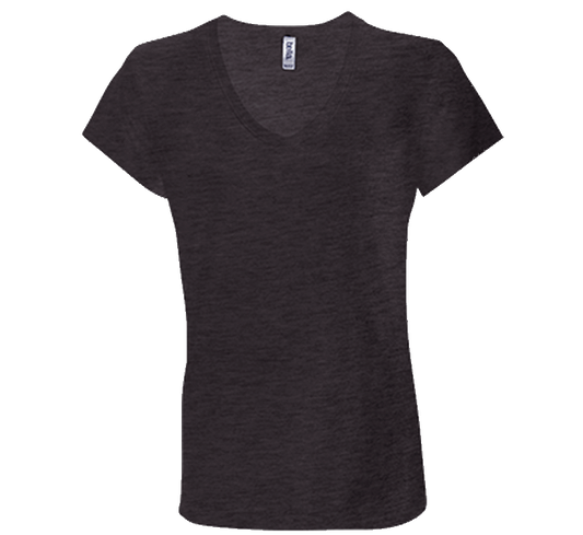 Customizable Bella & Canvas Ladies V-Neck T-Shirt