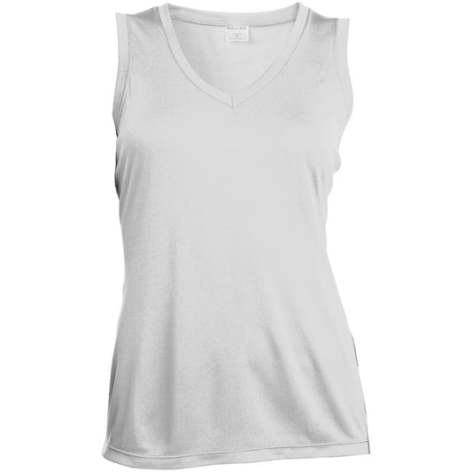 Sport-Tek Ladies' Sleeveless Moisture Absorbing V-Neck