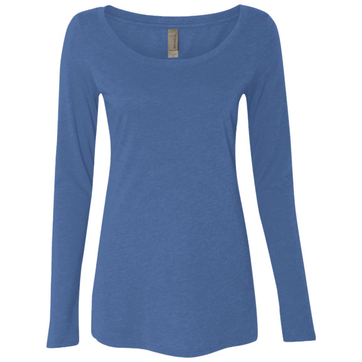 Next Level Ladies' Triblend LS Scoop