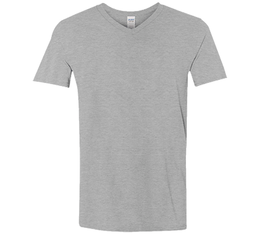 Customizable Gildan Men's Softstyle V-Neck T-Shirt