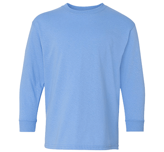 Customizable Gildan Youth 100% Cotton Long Sleeve T-Shirt