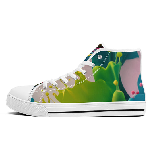 Enigmatic High-Top Canvas Shoes